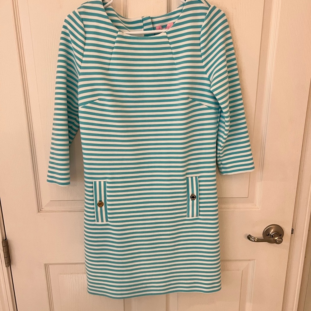 EUC Lilly Pulitzer shift 3/4 sleeve dress